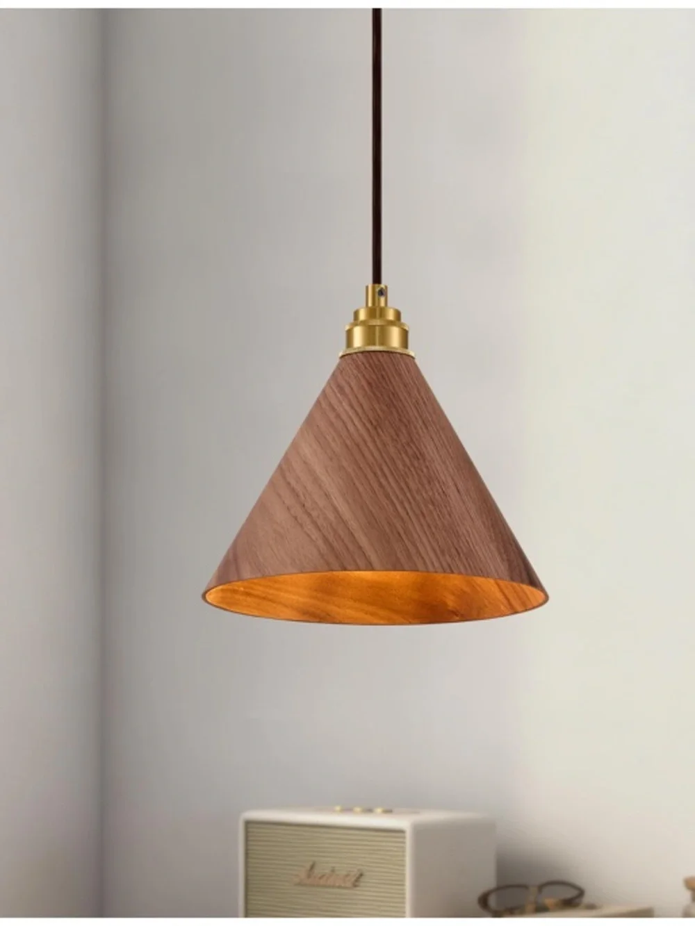 Wood Pendant Light (1-count)  WALNUT